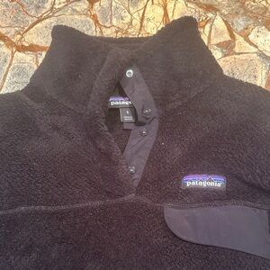 Patagonia Women’s Black Quarter Zip-Up Sweater